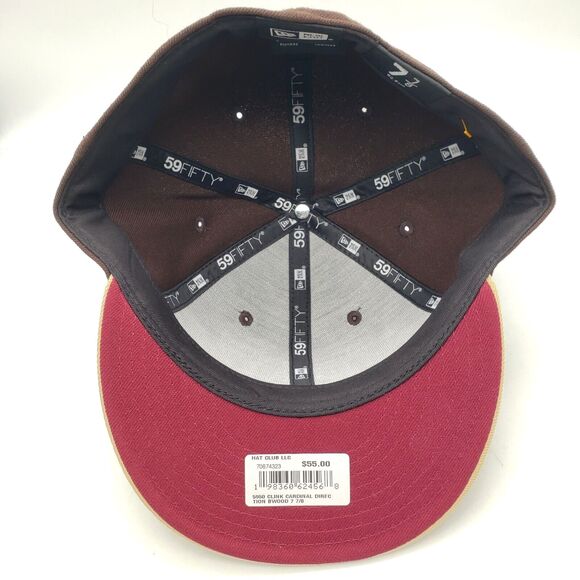 CLINK ROOM Cardinal Direction Hat 59 Fifty Fitted 7 7/8 Brown Red NEW - Picture 7 of 8